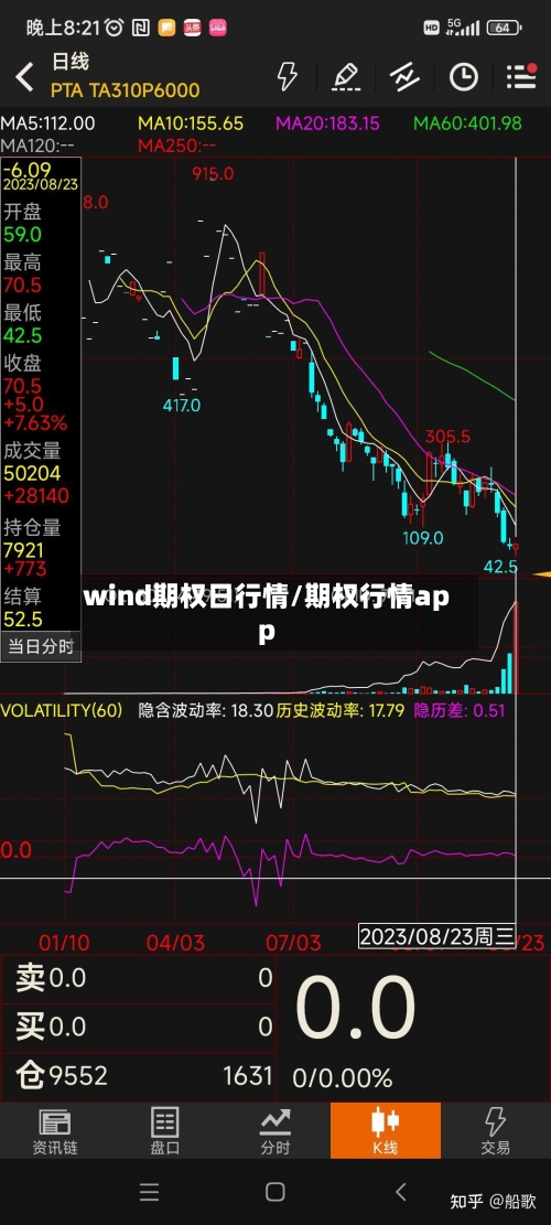 wind期权日行情/期权行情app