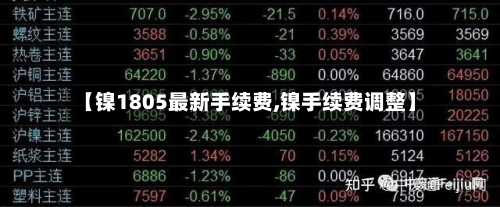 【镍1805最新手续费,镍手续费调整】-第2张图片