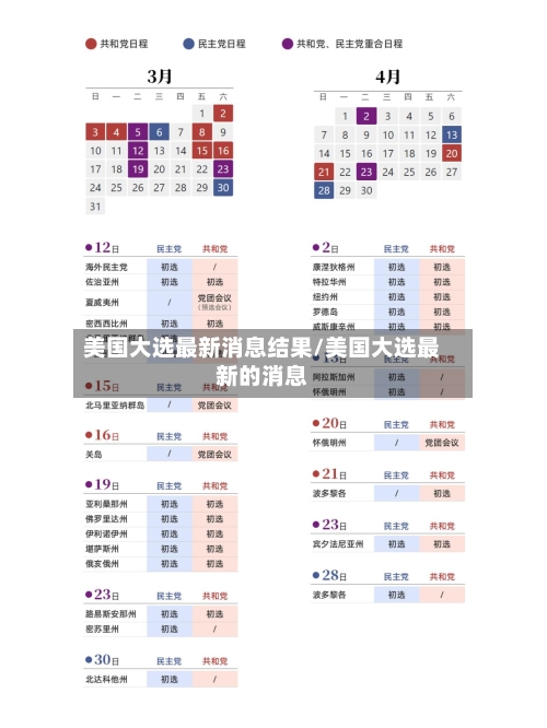 美国大选最新消息结果/美国大选最新的消息