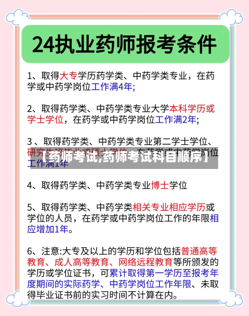 【药师考试,药师考试科目顺序】-第2张图片