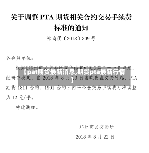 【pat期货最新消息,期货pta最新行情】-第2张图片