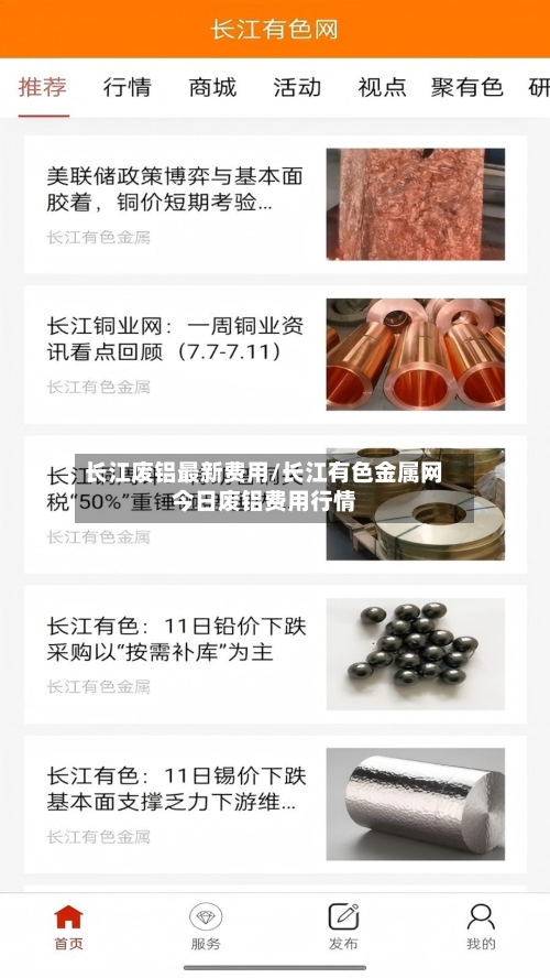 长江废铝最新费用/长江有色金属网今日废铝费用行情-第3张图片