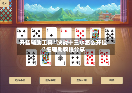 开挂辅助工具“决战十三水怎么开挂”细辅助教程分享-第3张图片