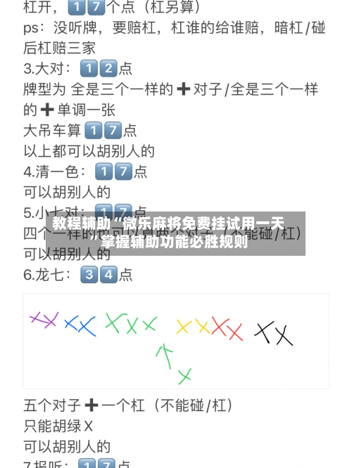 教程辅助“微乐麻将免费挂试用一天”掌握辅助功能必胜规则-第2张图片