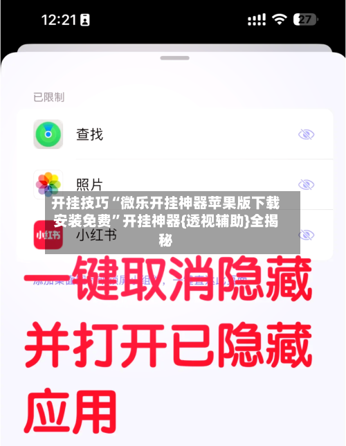 开挂技巧“微乐开挂神器苹果版下载安装免费	”开挂神器{透视辅助}全揭秘-第3张图片