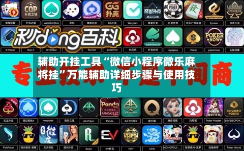 辅助开挂工具“微信小程序微乐麻将挂”万能辅助详细步骤与使用技巧-第3张图片