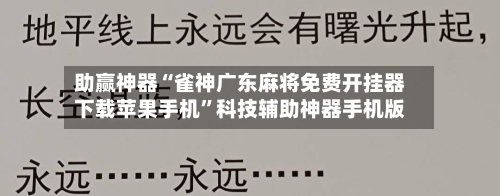 助赢神器“雀神广东麻将免费开挂器下载苹果手机	”科技辅助神器手机版-第2张图片