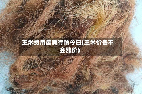 王米费用最新行情今日(王米价会不会涨价)-第2张图片
