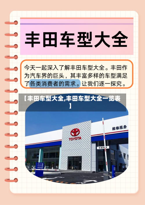 【丰田车型大全,丰田车型大全一览表】-第2张图片