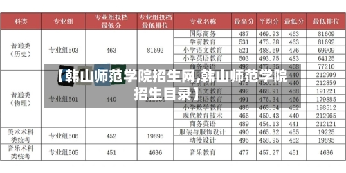 【韩山师范学院招生网,韩山师范学院招生目录】-第2张图片