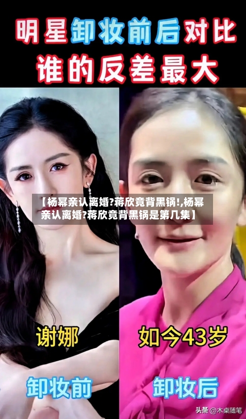 【杨幂亲认离婚?蒋欣竟背黑锅!,杨幂亲认离婚?蒋欣竟背黑锅是第几集】