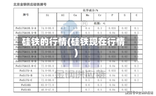 硅铁的行情(硅铁现在行情)-第2张图片