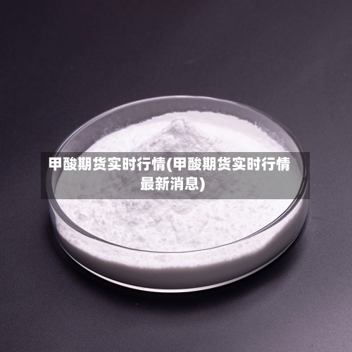 甲酸期货实时行情(甲酸期货实时行情最新消息)