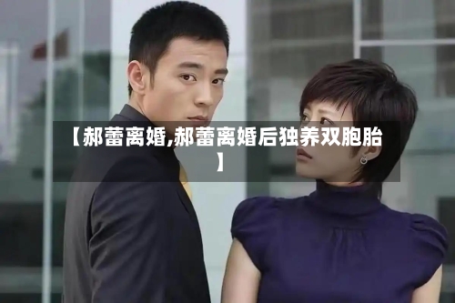 【郝蕾离婚,郝蕾离婚后独养双胞胎】-第3张图片