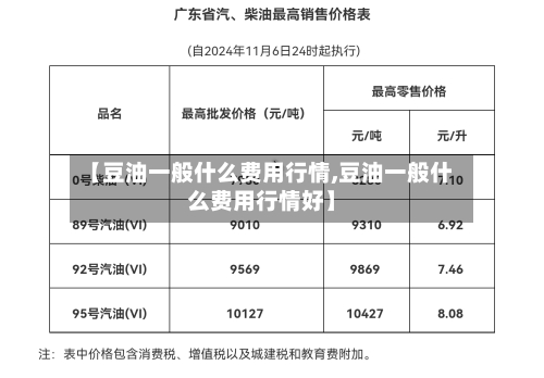 【豆油一般什么费用行情,豆油一般什么费用行情好】-第2张图片