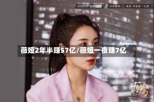薇娅2年半赚57亿/薇娅一夜赚7亿-第2张图片