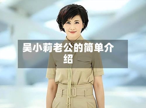 吴小莉老公的简单介绍