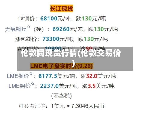 伦敦同现货行情(伦敦交易价)-第2张图片