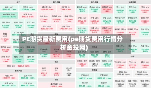 PE期货最新费用(pe期货费用行情分析金投网)