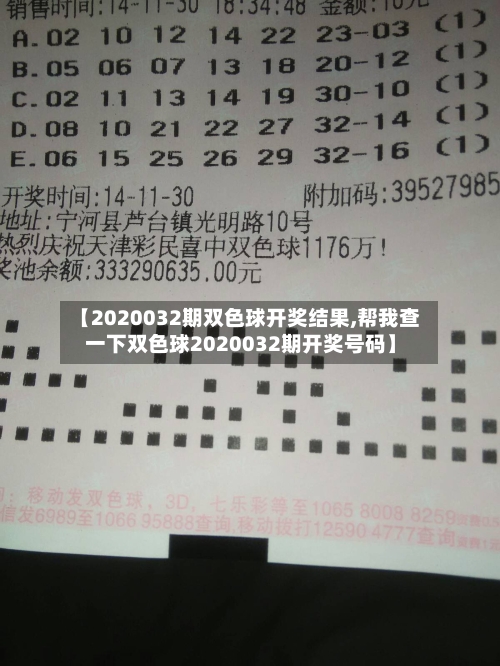 【2020032期双色球开奖结果,帮我查一下双色球2020032期开奖号码】-第3张图片