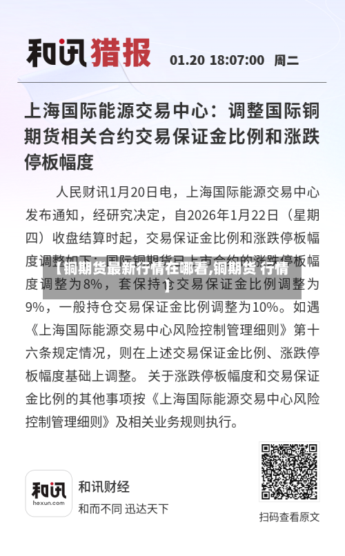 【铜期货最新行情在哪看,铜期货 行情】