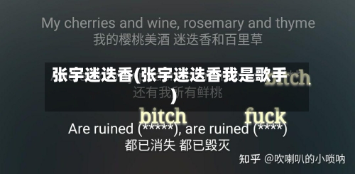 张宇迷迭香(张宇迷迭香我是歌手)