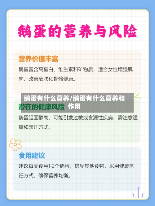 鹅蛋有什么营养/鹅蛋有什么营养和作用