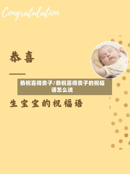 恭祝喜得贵子/恭祝喜得贵子的祝福语怎么说-第2张图片
